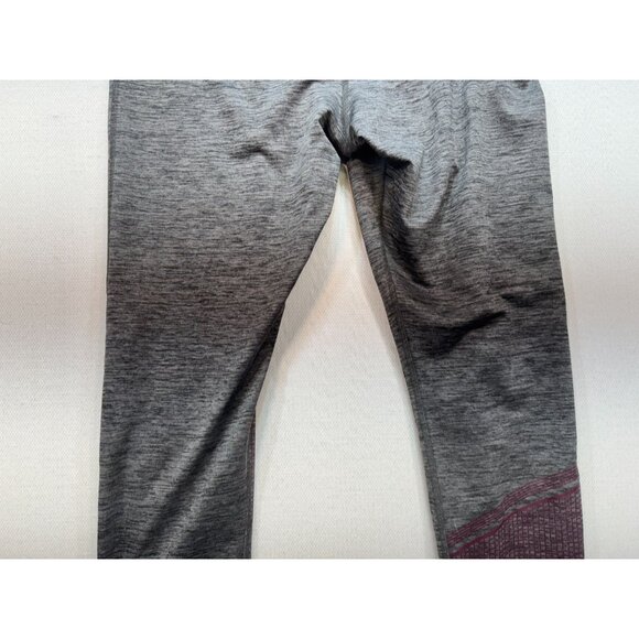 Under Armour Womens High Rise Leggings Size 2XL Heather Gray Colorblock Pull On - Picture 12 of 13